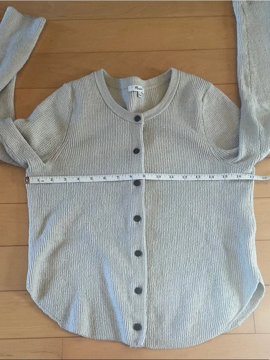 Madewell Light taupe Button Cardigan - Picture 4 of 6